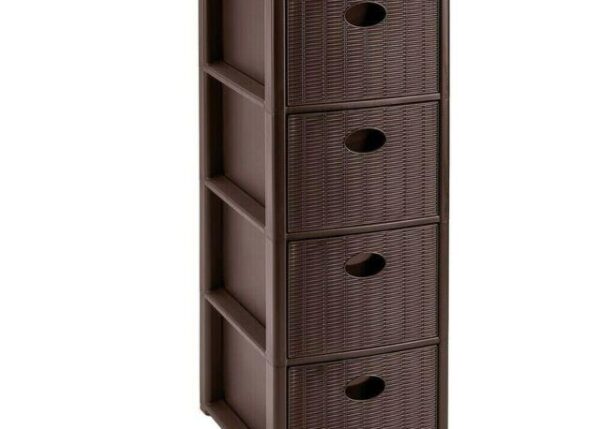 CASSETTIERA L.ELEGANCE SLIM 4 CASS. MOKA