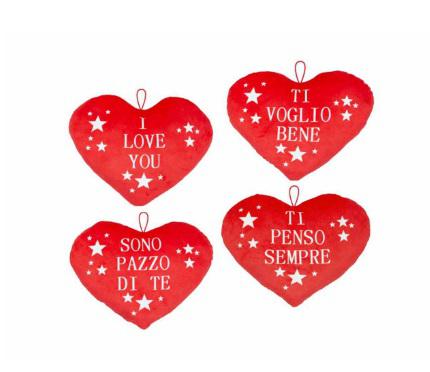 SV CUORE 30CM CUSCINO CON FRASI ART.25496