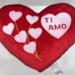 SV CUORE 35CM CON RICAMO LOVE E CUORICINI ART.29995