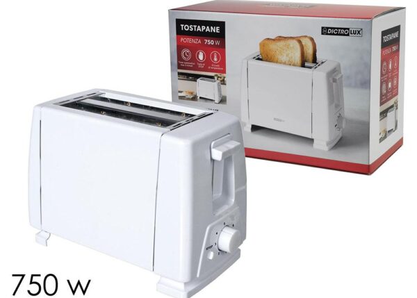 TOSTAPANE 750W CHEF BIANCO ART.871300