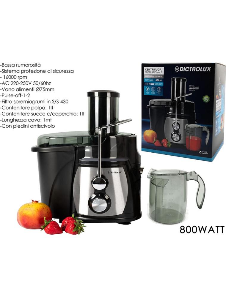 CENTRIFUGA PROFESS. "NATURAL JUICE" 800W CENTRIFUGA PROFESS. "NATURAL JUICE" 800W