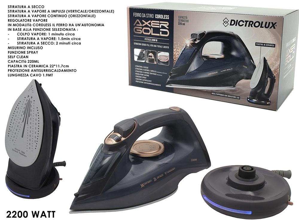 FERRO DA STIRO 2IN1 CERAM. C/BASE 2200W FERRO DA STIRO 2IN1 CERAM. C/BASE 2200W