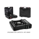 FORNELLO PORTATILE A GAS C/VALIG.NERO ART.506250