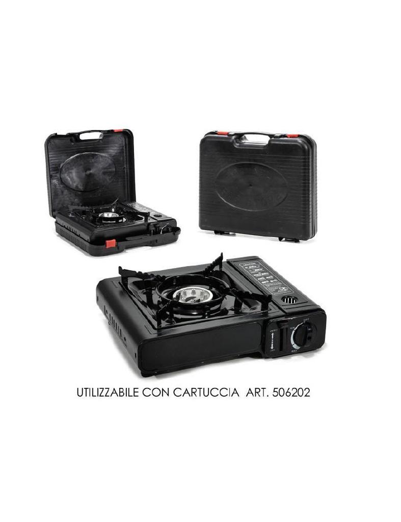 FORNELLO PORTATILE A GAS C/VALIG.NERO ART.506250 FORNELLO PORTATILE A GAS C/VALIG.NERO ART.506250