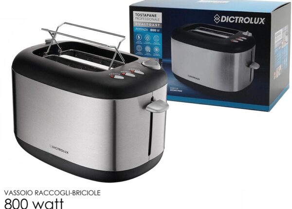 TOSTAPANE DUAL TOAST 800W