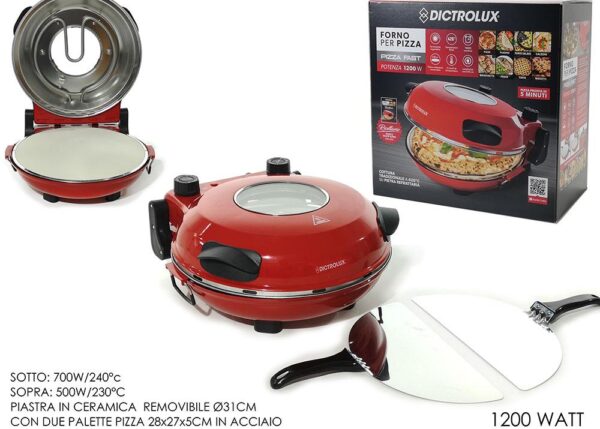 FORNO PIZZA 1200W C/OBLO' ART.884500