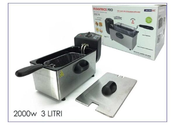 FRIGGITRICE ACCIAIO 3LT 2000W "FRYCOOK"