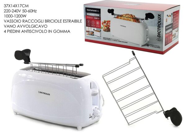 TOSTAPANE & BRUSCHETTIERA 1200W ART.883202