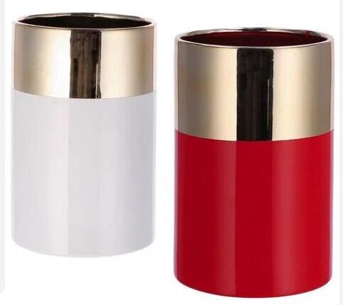 VASO CERAM ASS.2COL NAT DIAM15XH22 ART.83864