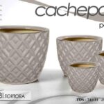 VASO P.PIANTA TORTORA ROMBI 15X15X13CM ART.745331 ART. 745331