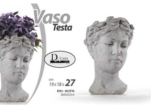 TESTA P.VASO DONNA 19X18X26,5CM ART.812576