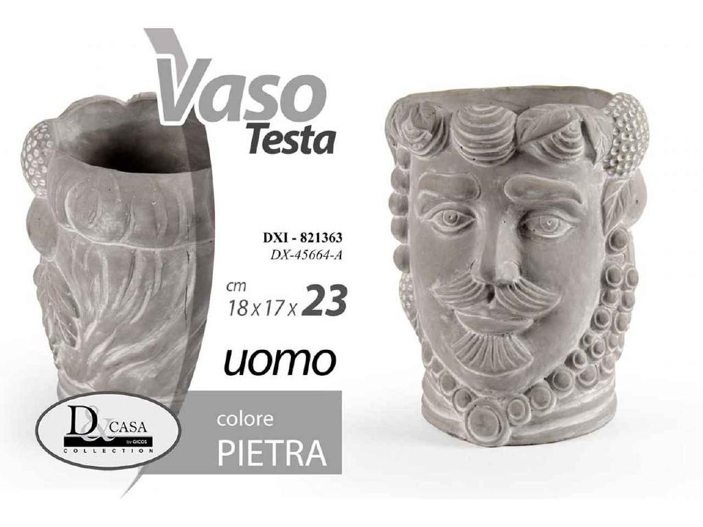 TESTA P.VASO UOMO 18X17X23 ART.821363 TESTA P.VASO UOMO 18X17X23 ART.821363
