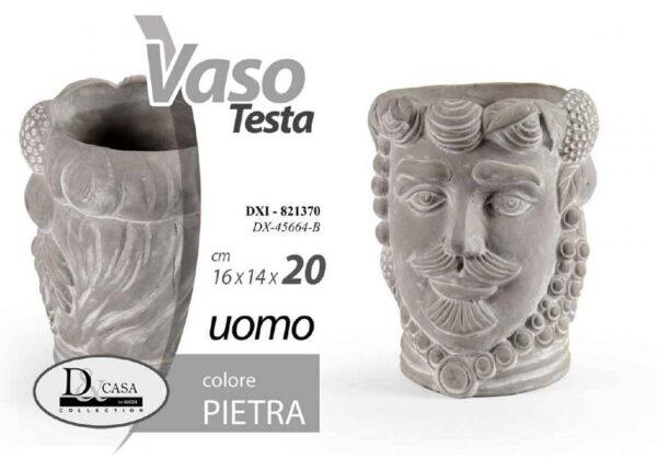 TESTA P.VASO UOMO 16X14X20CM ART.821370