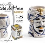 VAS0 TESTA DI MORO CERAMICA UOMO 16X16X25CM