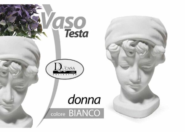 TESTA P.VASO DONNA BIANCO 25*18*29CM JC025A-1 ART. 825057