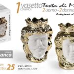 TESTA DI MORO ORO/BIANCA UOMO/DONNA 25CM ART.837319