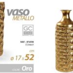 VASO METALLO C/ORO 52*17CM T230645 ART.874550