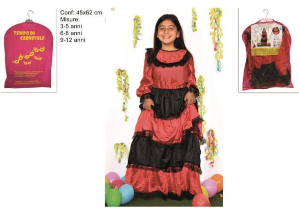 VESTITO BALLERINA SPAGNOLA BIMBA 3MIS ASS 18036 (F.5.10)