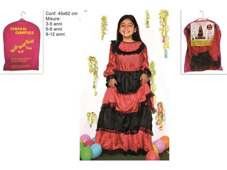 VESTITO BALLERINA SPAGNOLA BIMBA 3MIS ASS 18036 (F.5.10) VESTITO BALLERINA SPAGNOLA BIMBA 3MIS ASS 18036 (F.5.10)