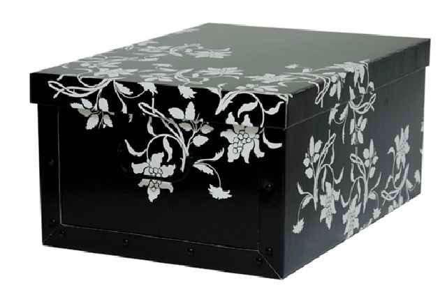 SCATOLA P/BIANCHERIA 50X40X25 NERA SCATOLA P/BIANCHERIA 50X40X25 NERA