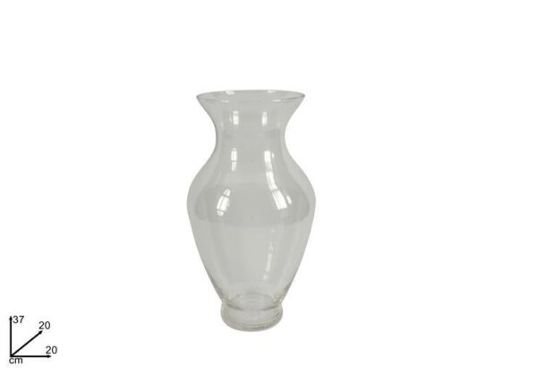 VASO VETRO FLORA 37CM ART 13231-37