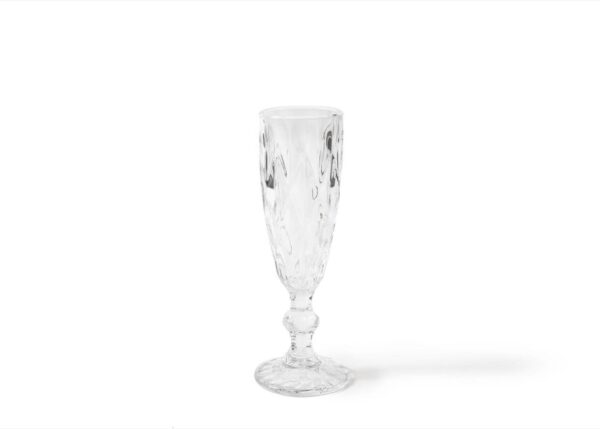 BICCHIERE IN VETRO TRASPARENTE " JEWEL" FLUTE ART.10779 -
