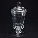 POTICHE IN VETRO TRASPARENTE "ALENA" D CM 12 X H 28 ART.31583