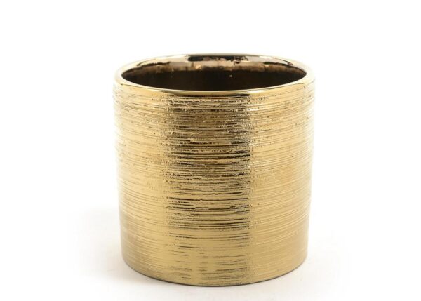 VASO IN CERAMICA ORO DIAM.14XH.13CM ART.22657 -
