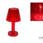 LAMPADA PLASTICA ROSSA 12CM ART.DUE17564