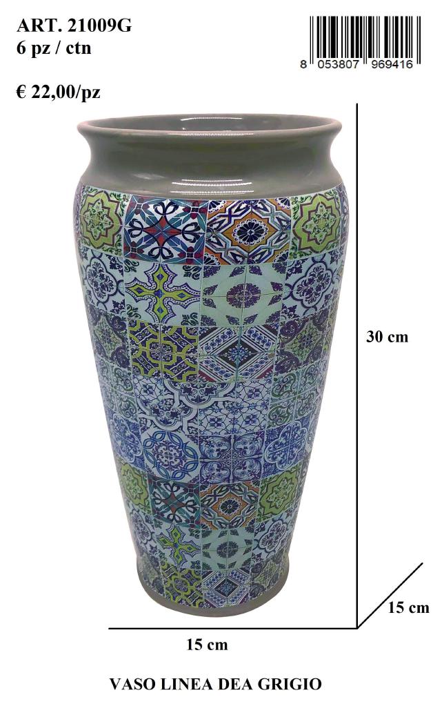 LINEA DEA VASOÂ GRIGIOÂ C/SCATOLA ART.21009G LINEA DEA VASOÂ GRIGIOÂ C/SCATOLA ART.21009G