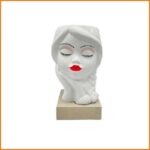 LINEA HOME - VASO BAMBOLINA 35CM BIANCO BASE TORTORA ART.A224001VB