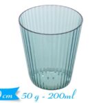 BICCHIERE TRASP. VERDE ACQUA ART.549950