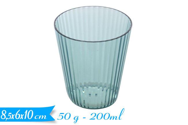 BICCHIERE TRASP. VERDE ACQUA ART.549950 BICCHIERE TRASP. VERDE ACQUA ART.549950