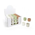 VASO FIORI IN CERAMICA DIAM. 8,5XH. 7,5 CM COLORI ASS. ART.09121 -