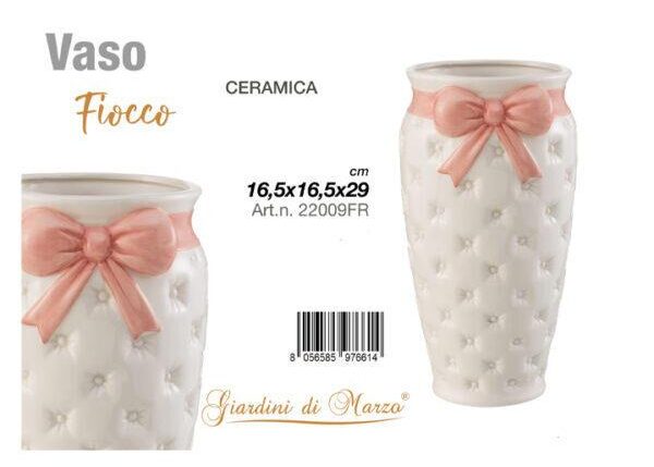 L.FIOCCO VASO FIOCCO ROSA ART.22009FR