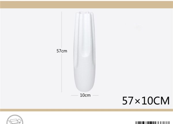 VASO CERAMICA H57 BIANCO ART.6133388