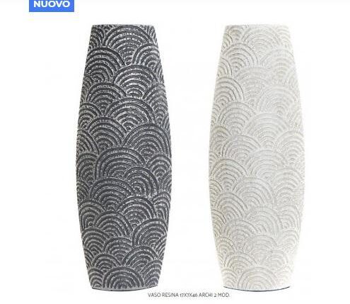 VASO ARCHI RESINA 17X7X46CM COL.ART.LD191085