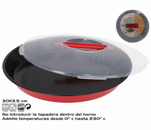 TORTIERA CON COPERCHIO ADRIANA 30X3.5CM