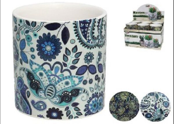 VASO DA FIORI 13X12 BLUE ASSORTITI