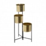 SUPPORTO VASO DI FIORI TRIPLO ORO 42 X 39 X 80 CM ART.804250