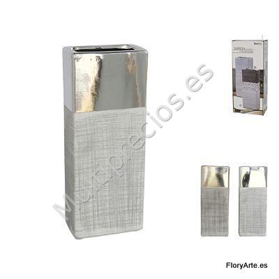 VASO REA 12X7.5X29.5CM GRES ORO/PLA