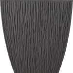 VASO PE GRIGIO 40X40XH60CM QUADRATO ART.Y54199030