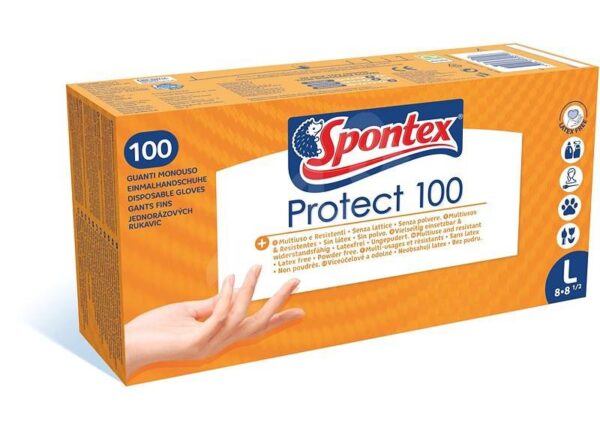 SPONTEX GUANTI VINILE LX100 GRANDI