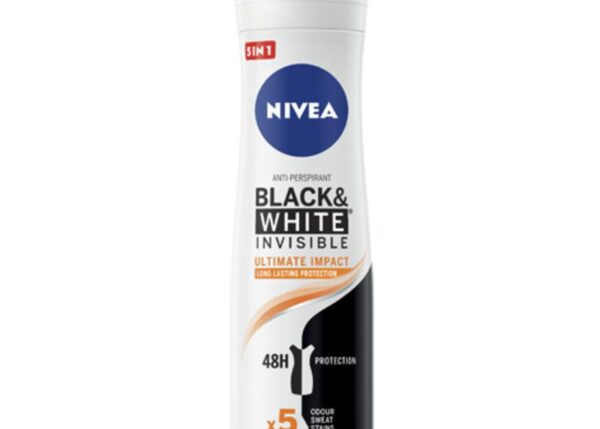NIVEA DEO SPRAY 150 ML BLACK&WHITE INVISIBLE