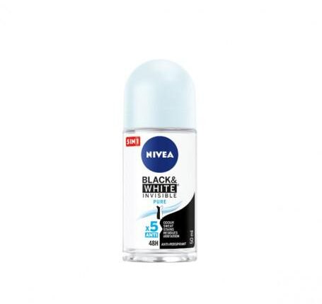 NIVEA DEO ROLL-ON 50ML B&W INV.FRESH PURE