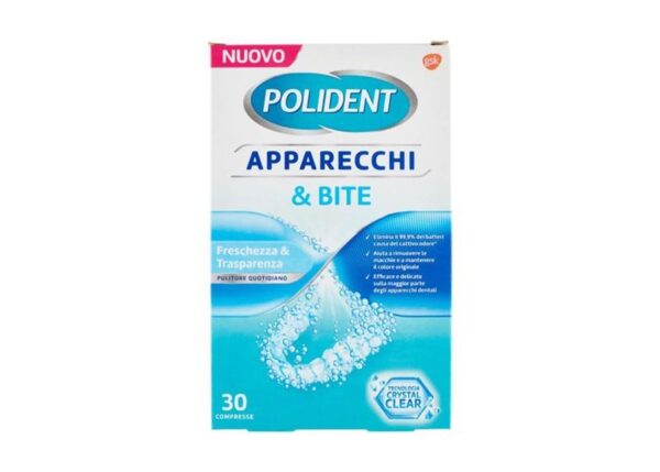 POLIDENT PASTIGLIE 30 PZ APPARECCHI&BITE