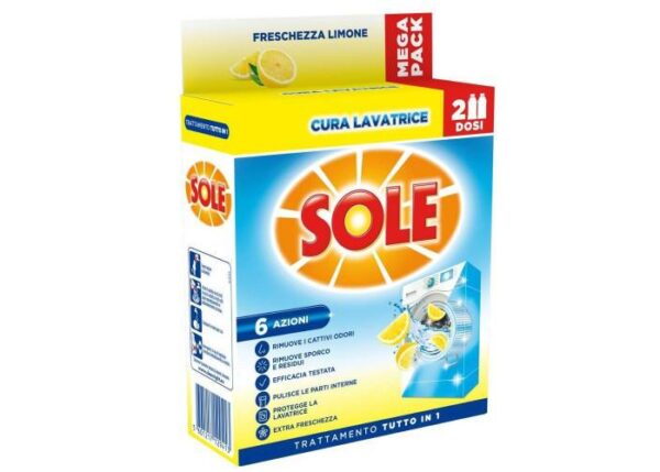 SOLE CURA LAVATRICE 250ML LIMONE 2PZ