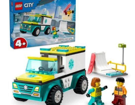 LEGO CITY AMBULANZA EMERG.SNOWBOARDER 60403