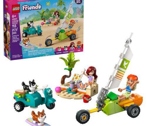 LEGO FRIENDS AVVENTURE CANINE SU WINDSKATE E SIDECAR 42641