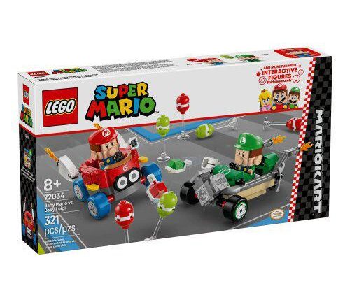 LEGO SUPER MARIO KART BABY MARIO VS BABY LUIGI 72034